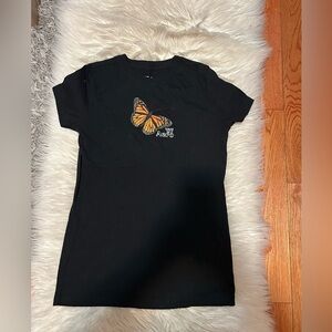 Black Butterfly Graphic Tee